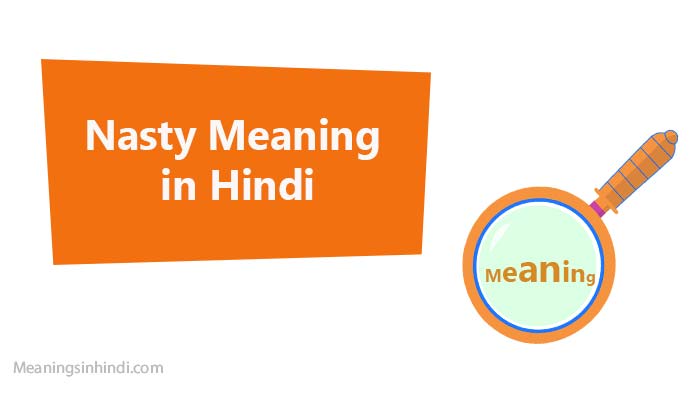 जानिए Nasty का मतलब उदाहरण सहित – Nasty Meaning in Hindi