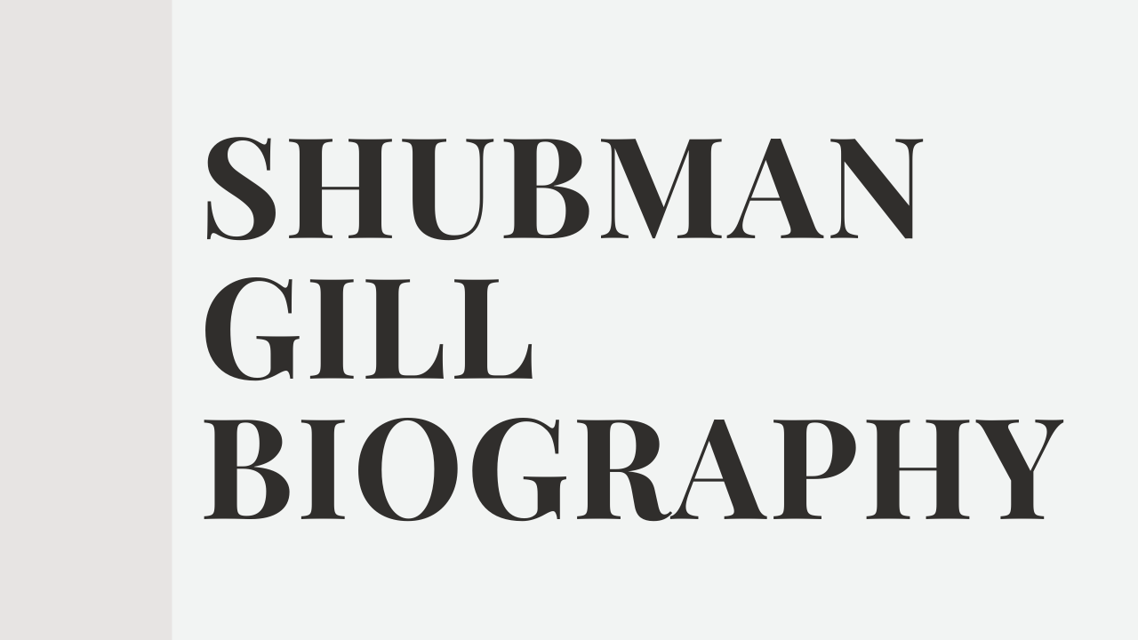Shubman Gill Height